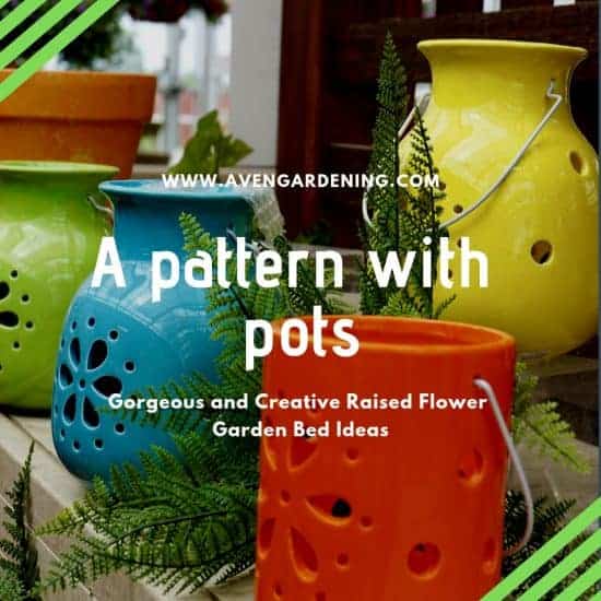 pattern with pots. 