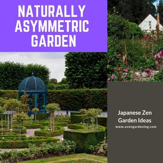 asymmetric Japanese garden 