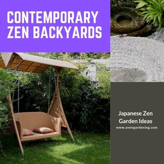 contemporary Zen backyards