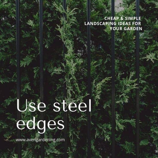 Use steel edges