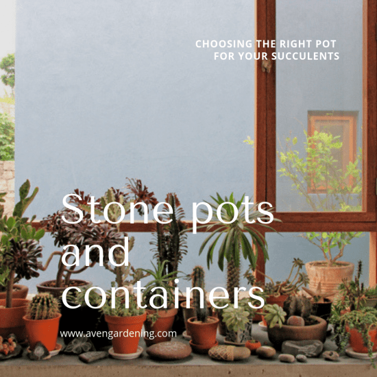 Stone pots and containers