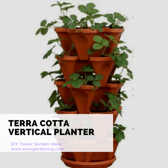 Terra Cotta Vertical Planter