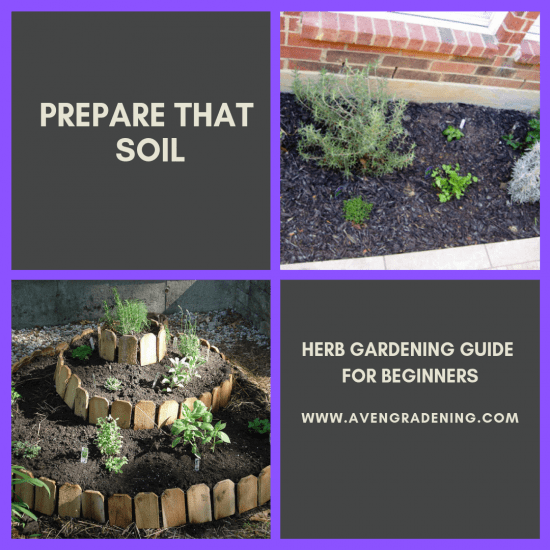 Prepare that soil