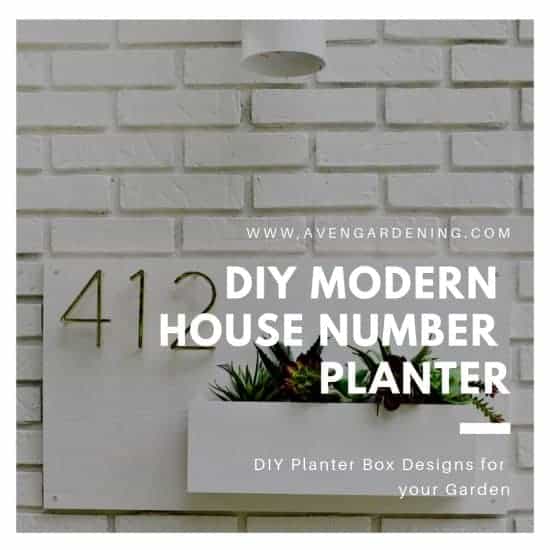 DIY Modern House Number Planter