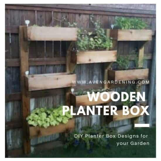 Simple wooden planter box