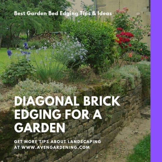 Diagonal Brick Edging